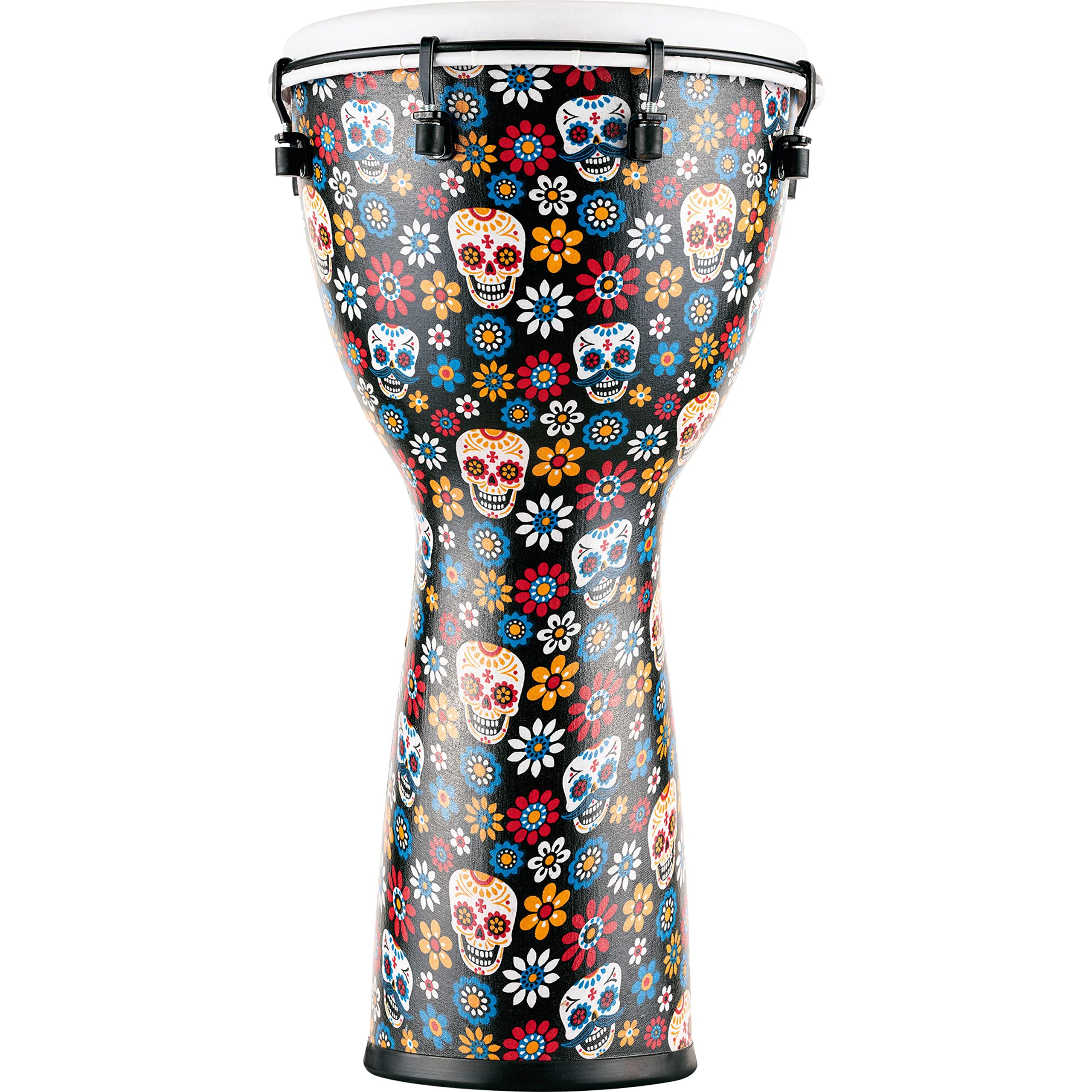 Meinl Percussion Djembe (tutte le stagioni) con guscio e testa sintetici, serie Alpine - NON MADE IN CHINA - 12" Medium Size tuned meccanicamente 2 ANNI (ADJ12-DA)