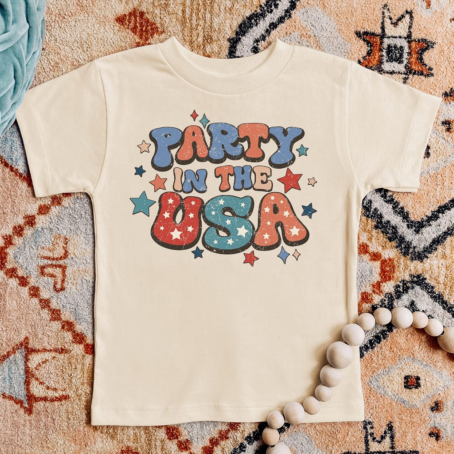 Party in The USA Stars and Stripes 4th of July Family Matching Outfits for Kids and Adults