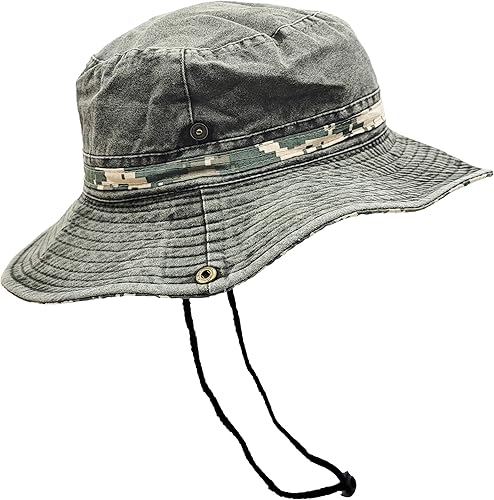Miniatura 3 de Sombrero de verano para senderismo, campamento, pesca, operador, camuflaje militar, para hombre o mujer