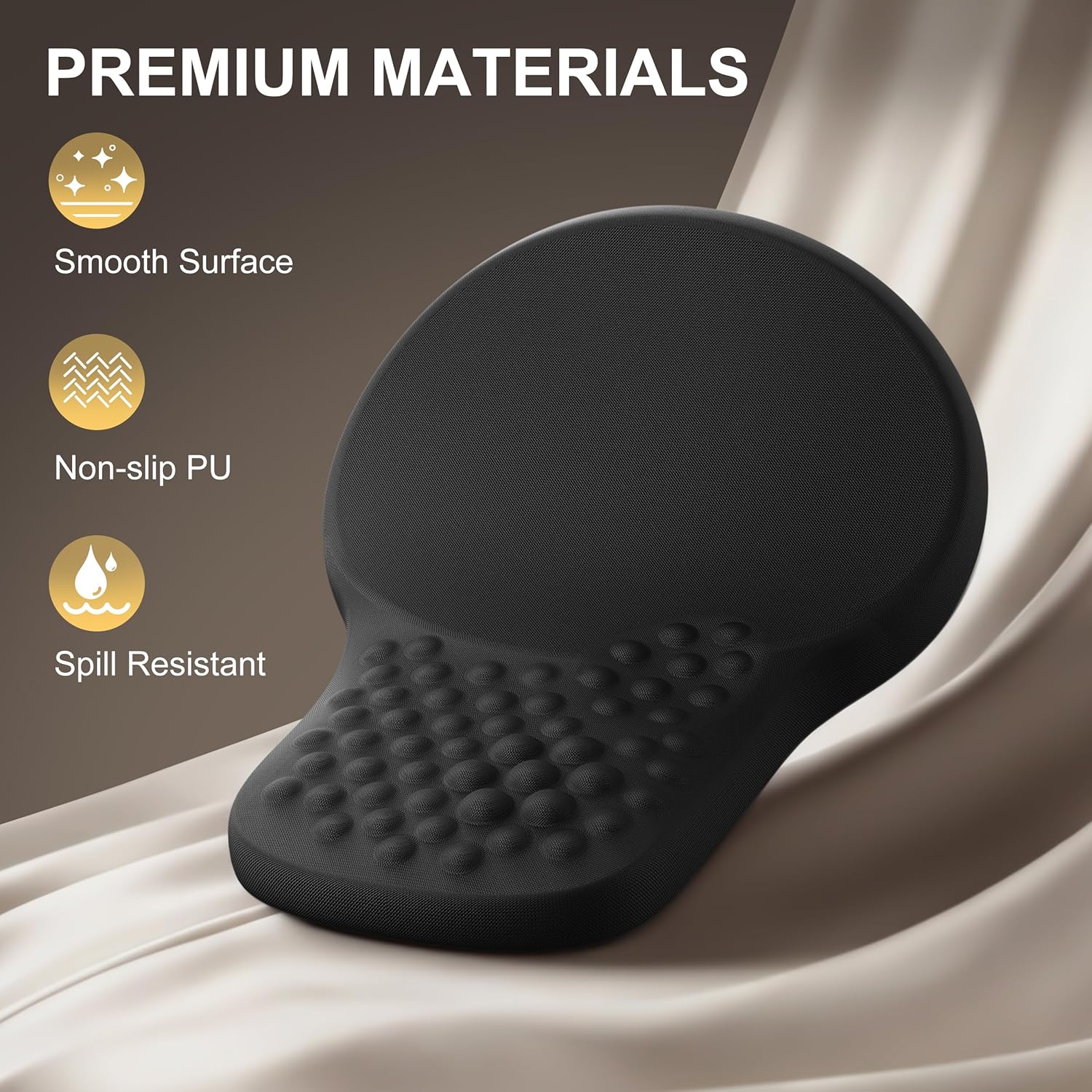 Ergonomic Mouse Pad with Wrist Rest Support, Mousepad for Carpal Tunnel Pain Relief, Memory Foam with Massage Design, Non-Slip PU Base for Office, Home, Gamming 7 91bFgB83kIL. AC SL1500