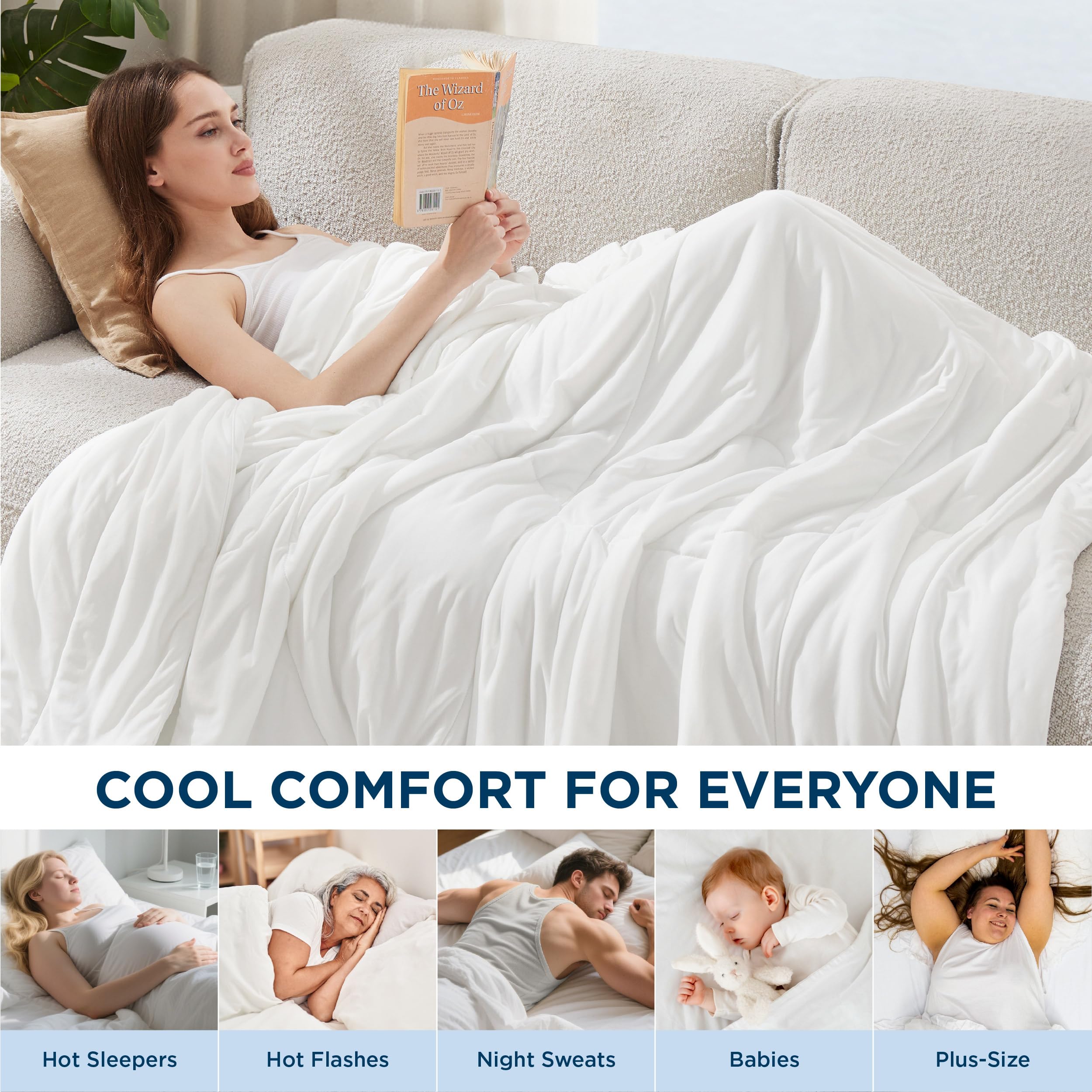 Amazon.com: Bedsure Cooling Comforter King Size - GentleSoft