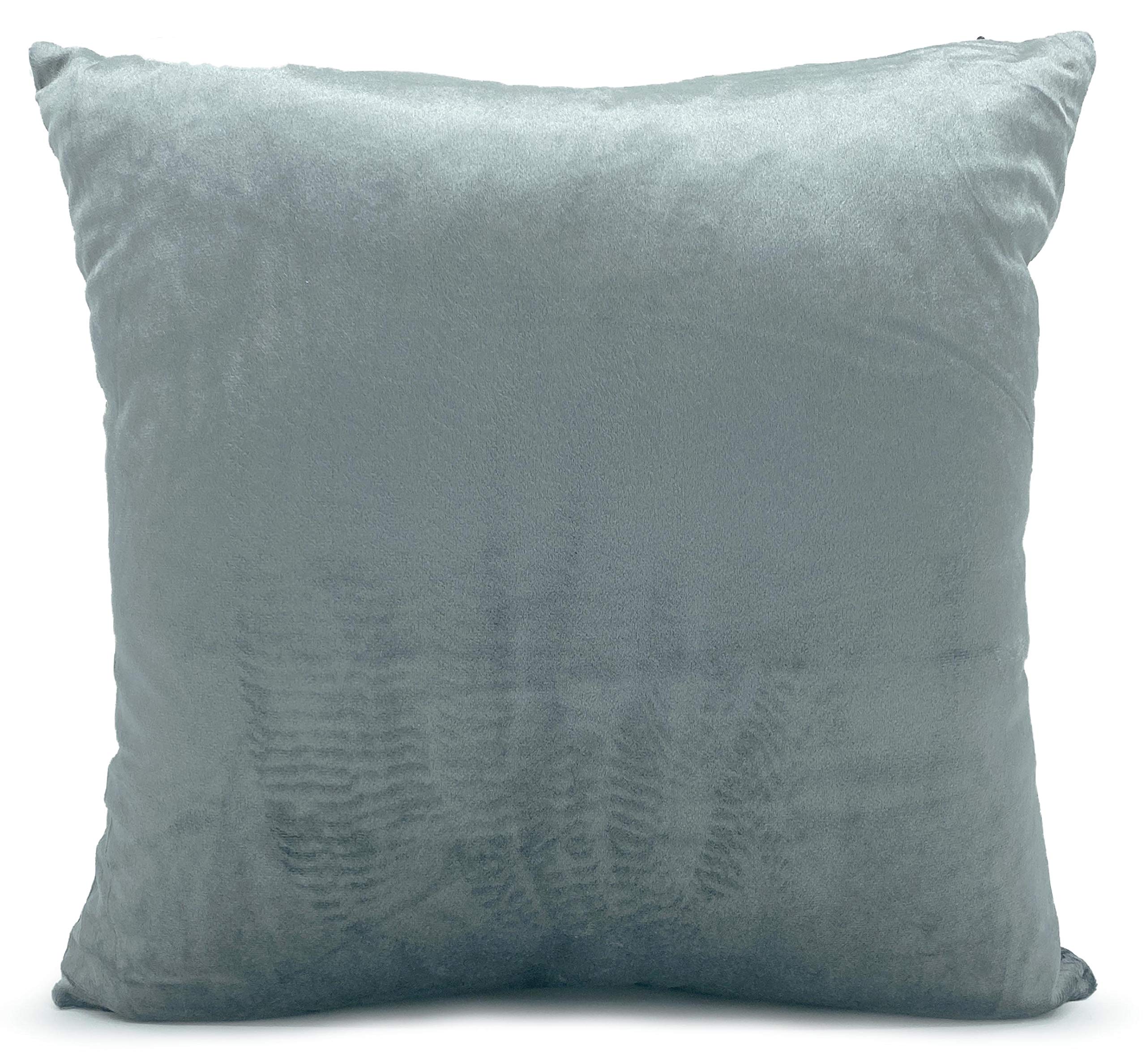 Fundas de cojín de terciopelo gris para una tarde de relax en el sofá