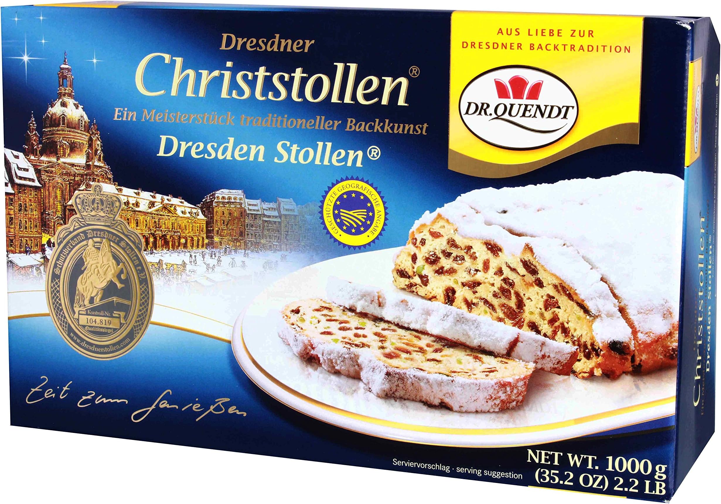 Frau Helga's Dresden Butter Stollen 14 Oz Grocery