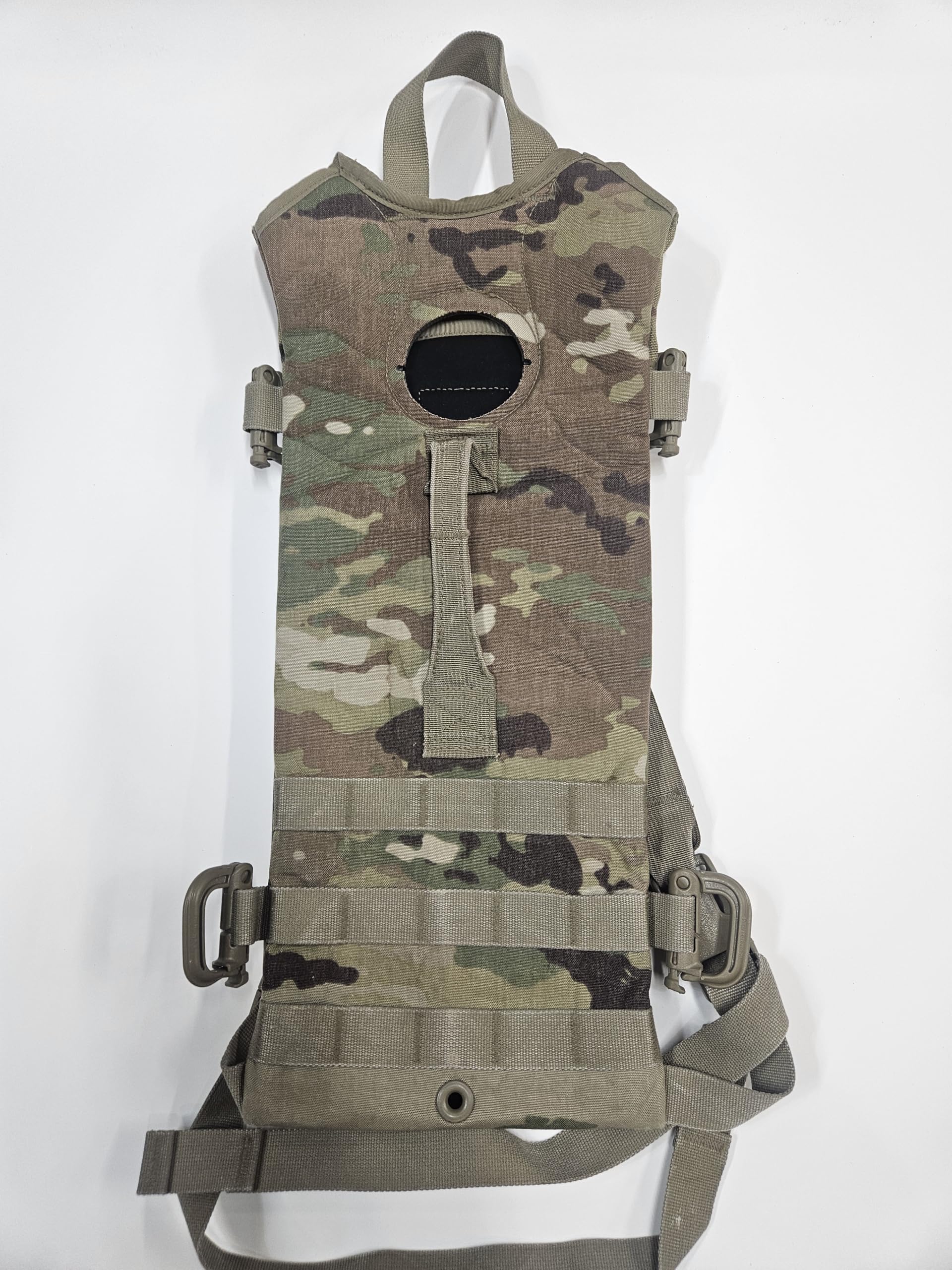 MOLLE Tactical Hydration Pack, 3L Capacity Bladder Sold Separately, Military Multicam Pouch, for Hiking Hunting Running