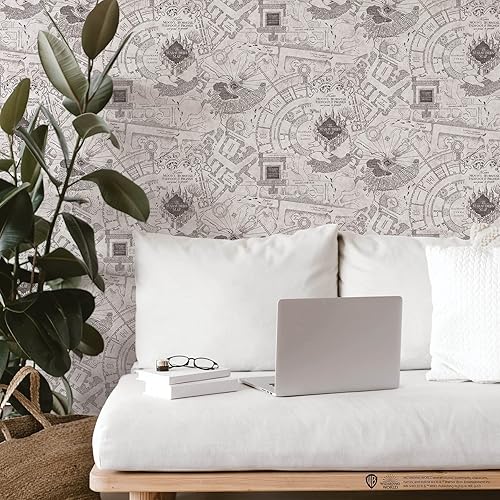 Miniatura 9 de RoomMates RMK12436RL - Papel tapiz para despegar y pegar con el mapa de Harry Potter