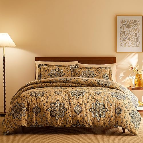 Miniatura 7 de Southshore Fine Living, Inc. Persia Collection - Juego de funda de edredón de tamaño King extragrande, funda de edredón estampada de 3 piezas, dos