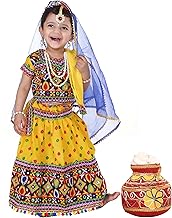 Raj Fancy Dresses Radha and Krishna Brocade Fabric Janmashtami Mythological Character Costume