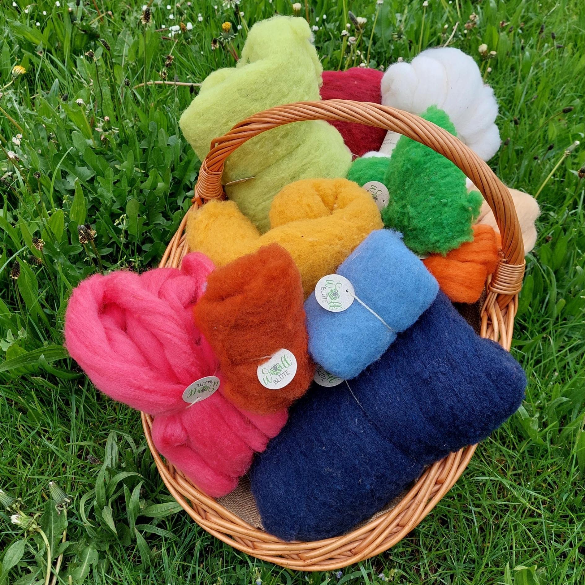 Wollblüte Filzwolle Im Vlies – 20g, 100% Naturbelassene Schafwolle Aus Deutschland, Für Nassfilzen & Trockenfilzen
