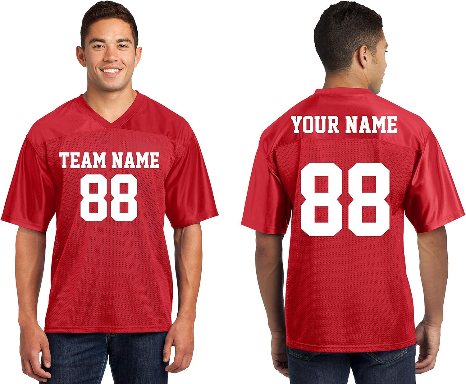 Custom 2-Sided Jerseys for Men - Design Personalized T-Shirts, Tailored Team Uniforms, Unique Sports Apparel for Any Event
