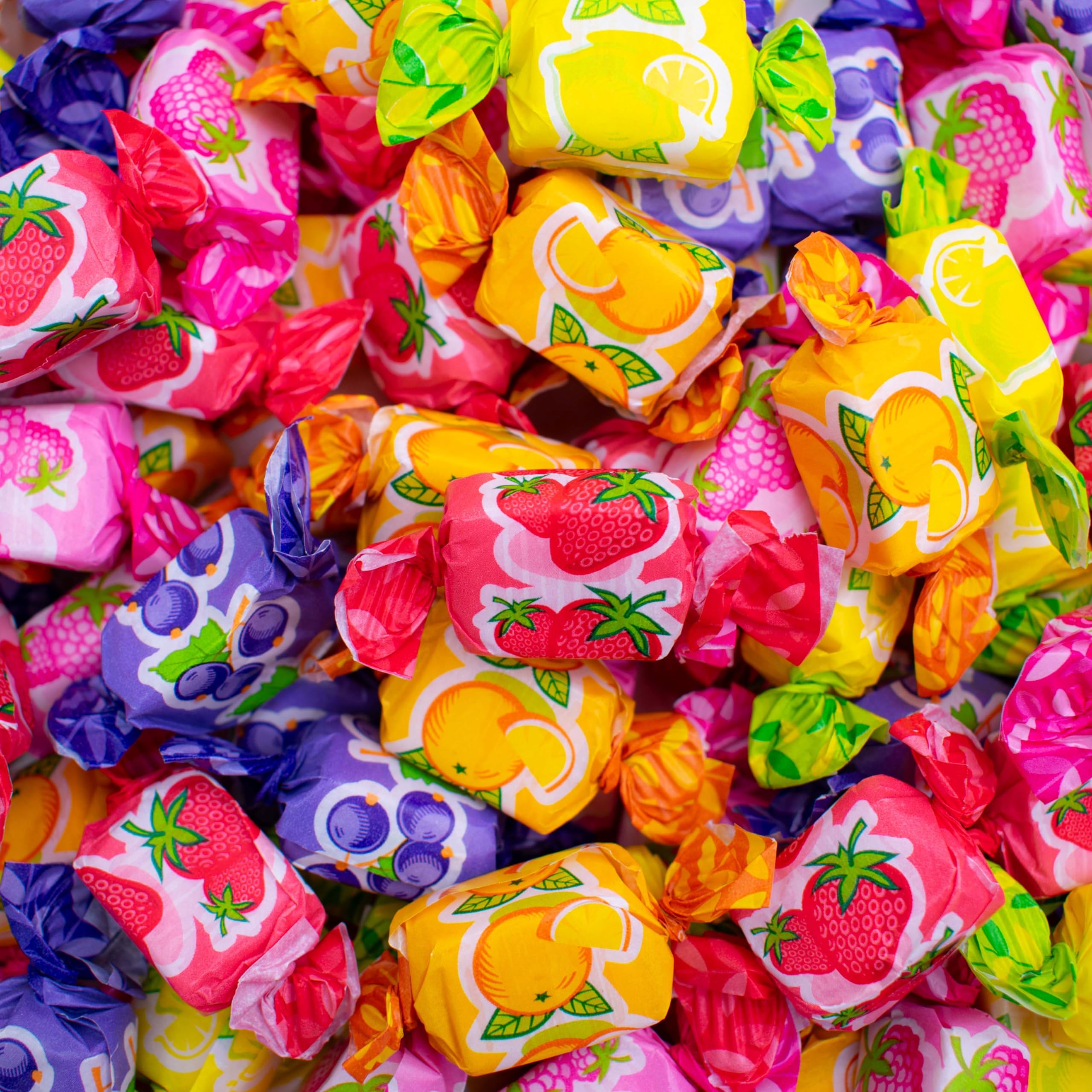 – Fruit Chews Sweets - 500 Gram Bulk Bag - 500g - Assorted Sweet Pick and Mix for Parties, Gifts, and Sharing.