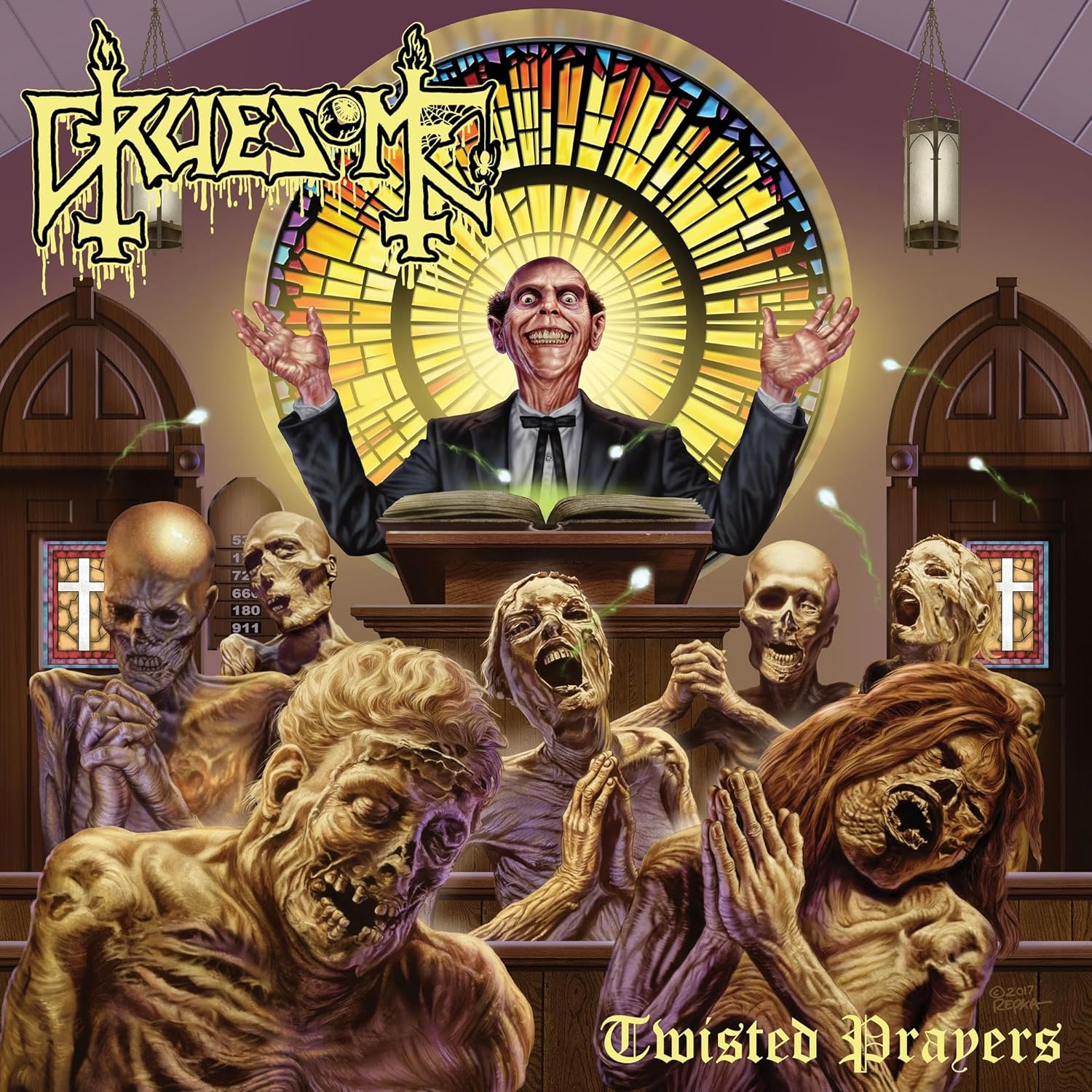 TWISTED PRAYERS (COLOURED VINYL) por Gruesome — capa do álbum