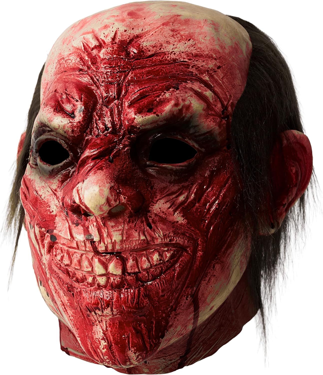 Spooktacular Creations Halloween Scary Zombie Head Mask, Horror Biochemical Monster and Creepy Latex Bloody Mask for Adult Halloween Killer Cosplay Costumes Accessory, Party Dress Up - Image 3