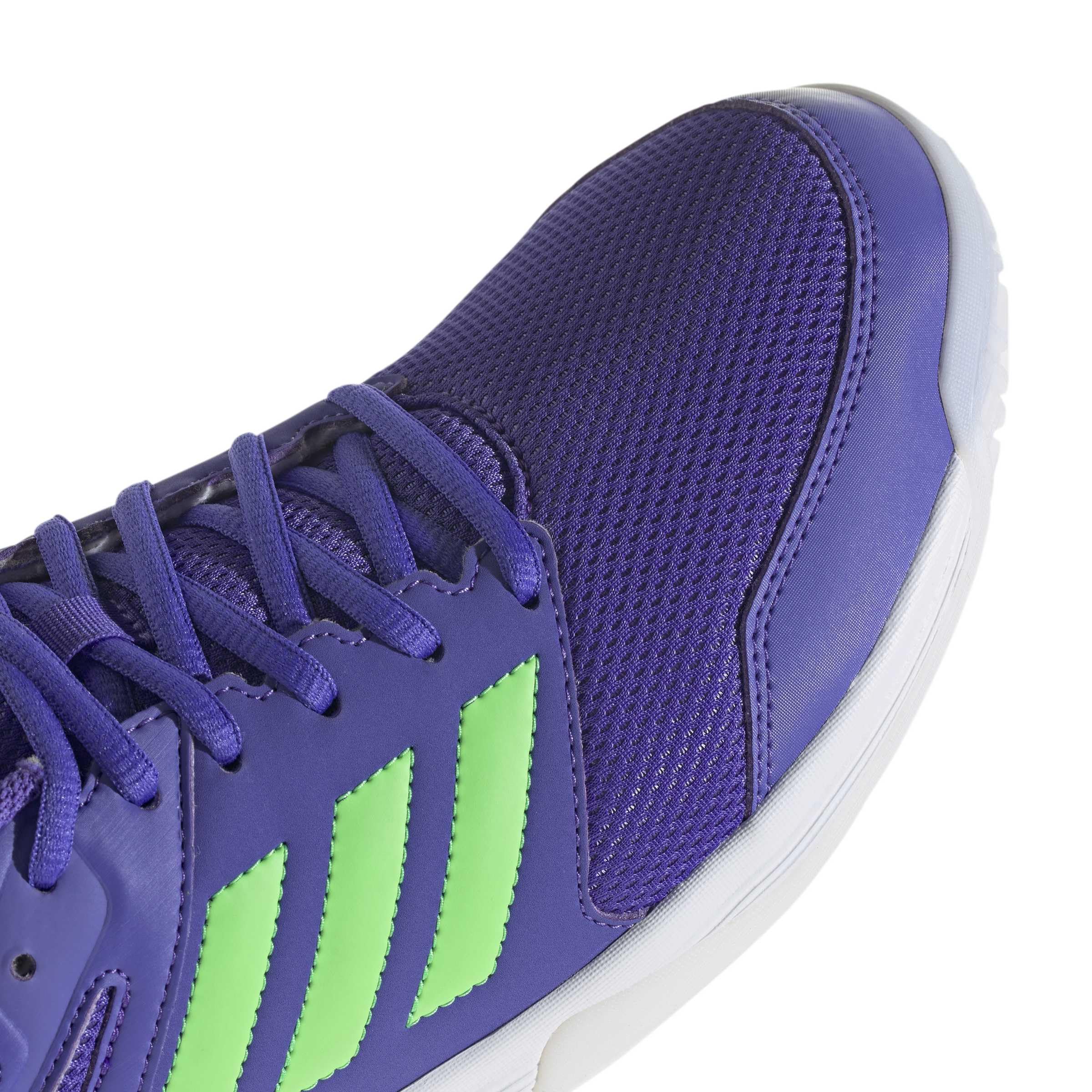 adidas Mezczyzni Speedcourt Mens Indoor Shoes, Solar Purple/screaming green/ftwr white, 38 2/3 EU