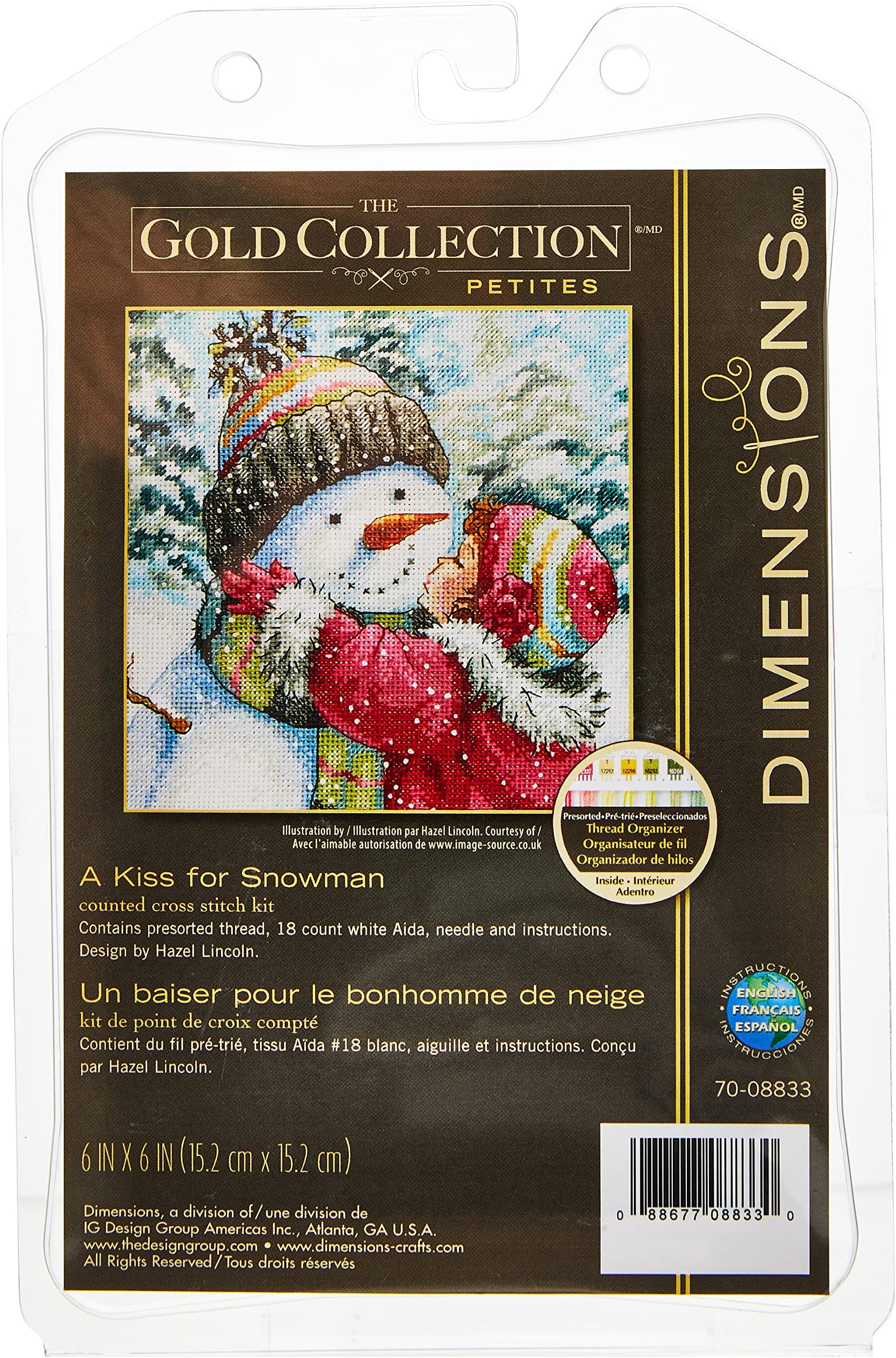 DIMENSIONS 70-08833 A KISS for Snowman, White