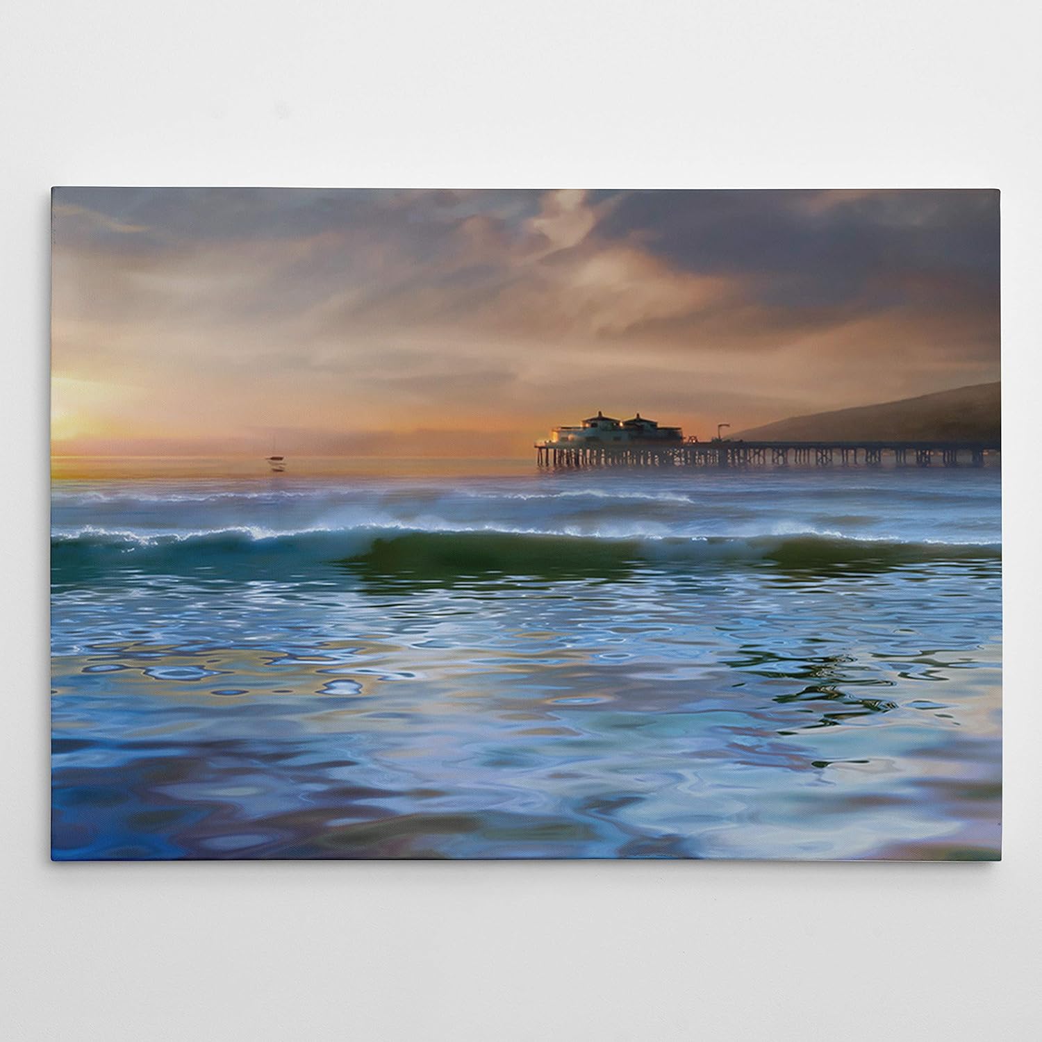 Renditions Gallery Sunset Setting Sun Art Wall Décor for Home, Office, Bedroom, Living Room 18X27
