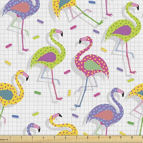 Miniatura 7 de Ambesonne Tela romántica de The Yard, mapache con texto en inglés "I Love You Heart Kisses Birthday Celebration Graphic", tela de microfibra para