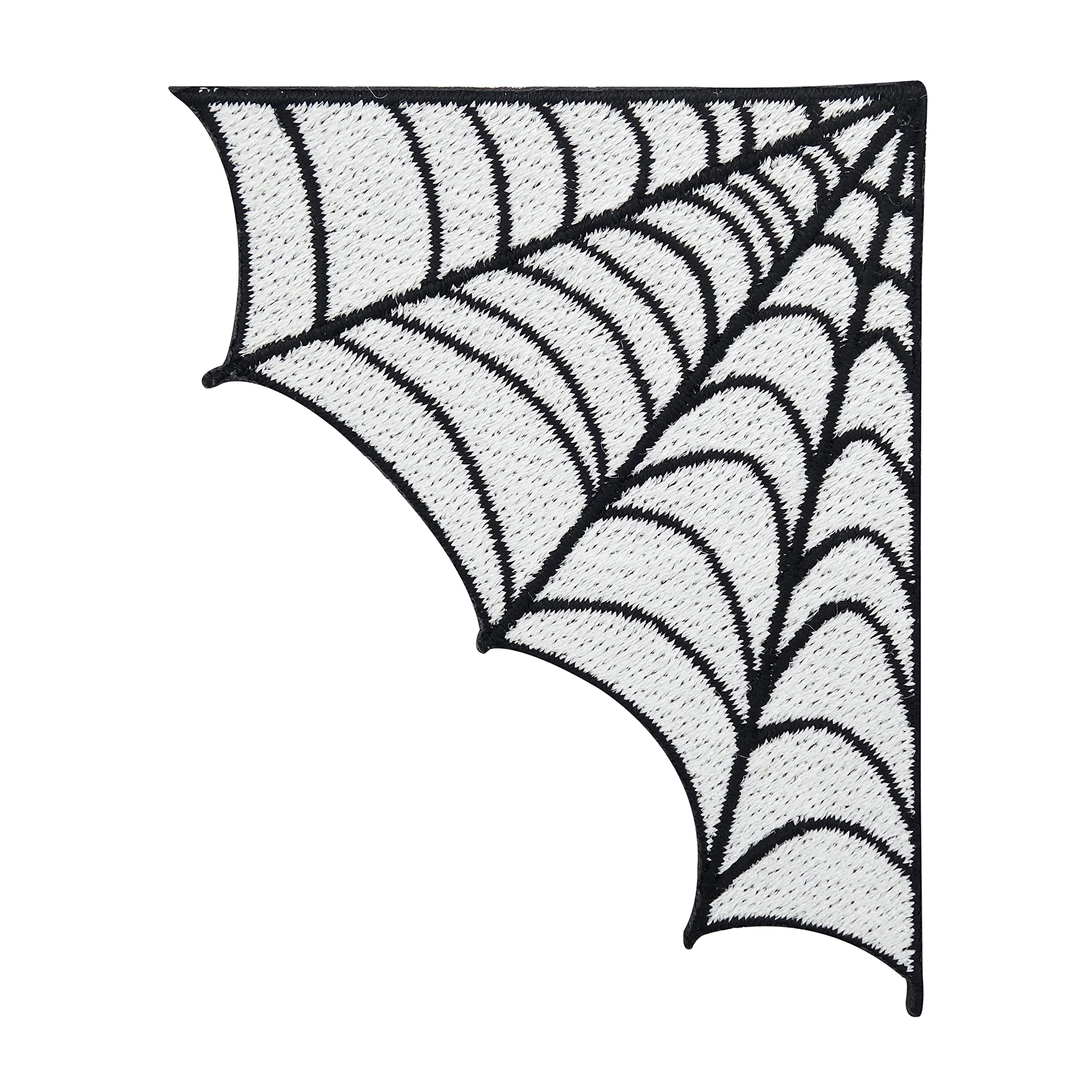 Toppa Ragnatela Ricamata Termoadesiva | Spider Web Iron On Per Giacca E Zaino