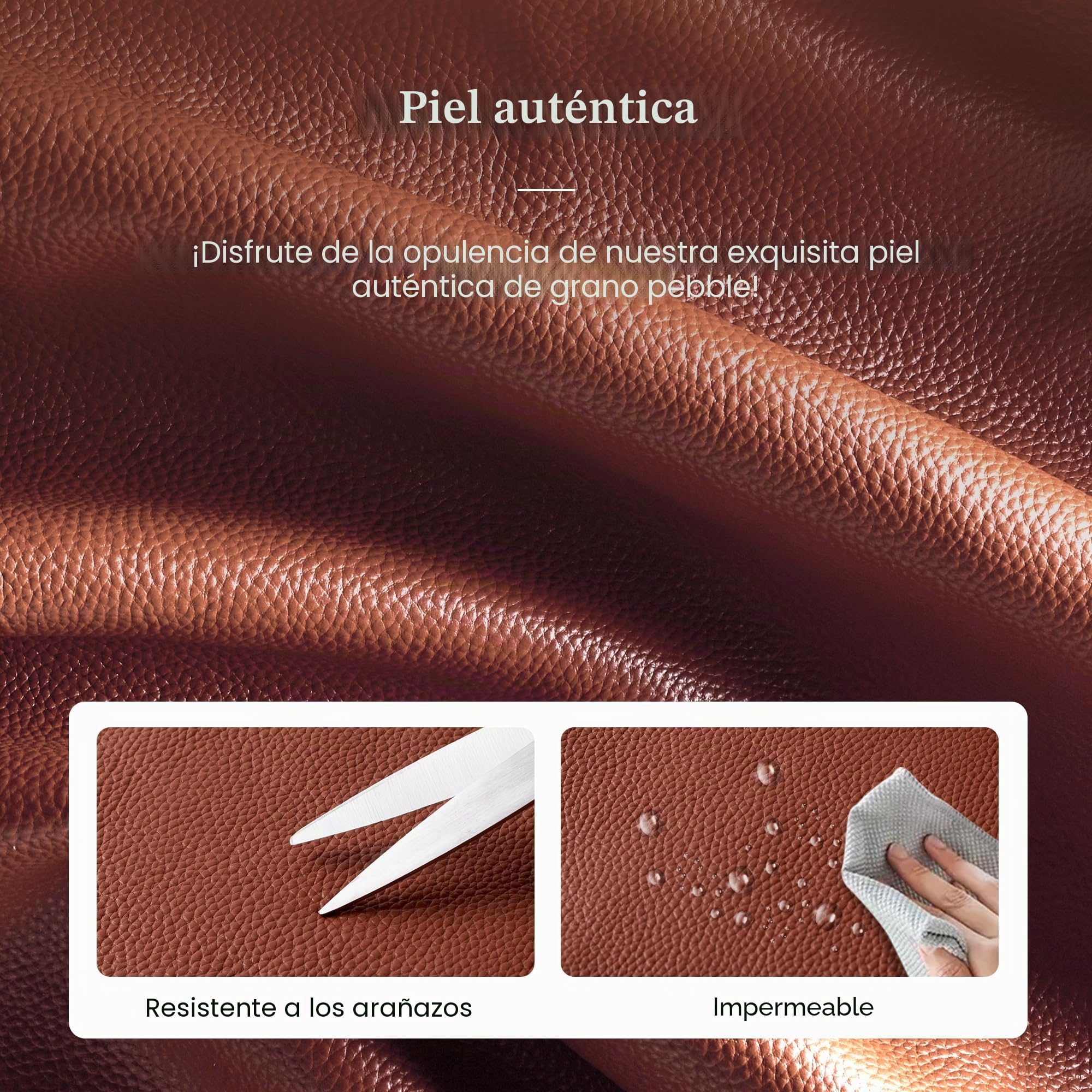 befen Bolsos Hobo de Piel Auténtica para Mujer, Antirrobo, con Cartera RFID Integrada, Bolso de Bandolera y Hombro