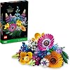 LEGO Icons Wildflower Bouquet Set, Artificial Flowers Containing Weasels and Lavender, Adult Hobby, Home Decor, Gift for Women and Men, Botanical Collection 10313