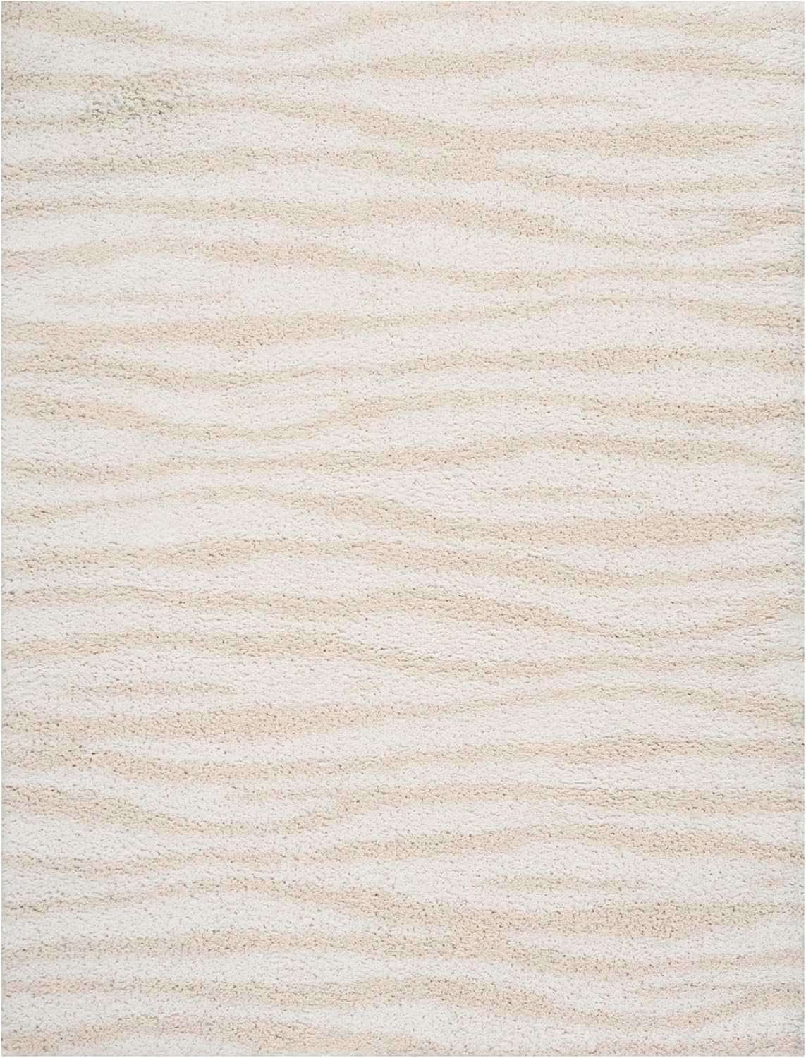 Nourison Home Modern Shag Ivory Beige 3'11" x 5'11" Area Rug - Easy Clean, Non Shedding, Bed Room, Living Room, Dining Room, Kitchen (4' x 6')