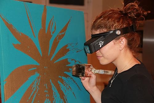 Miniatura 5 de Audífonos de lupa con diadema - Visera de aumento con 4 placas de lente óptica de vidrio real 15X 2X 25X 35X