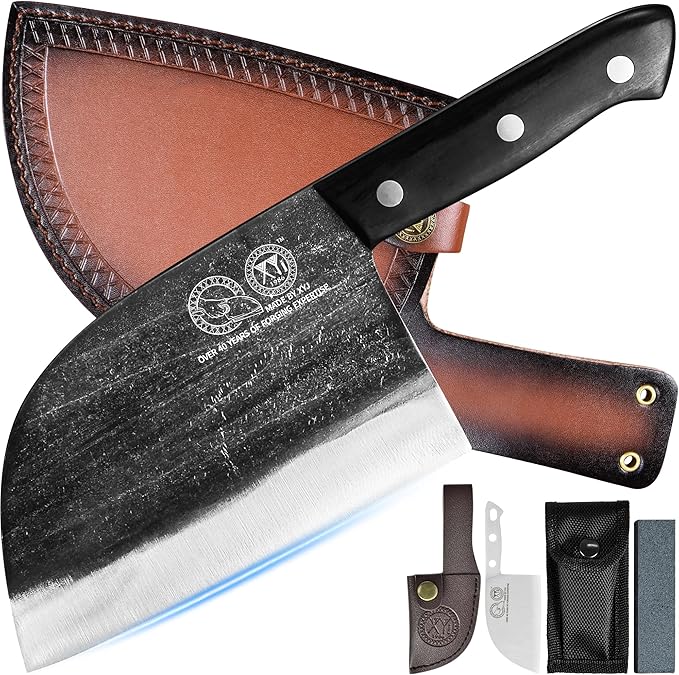 XYJ Authentic Since 1986,Outstanding Ancient Forging,6.7 Inch Full Tang,Serbian Chefs