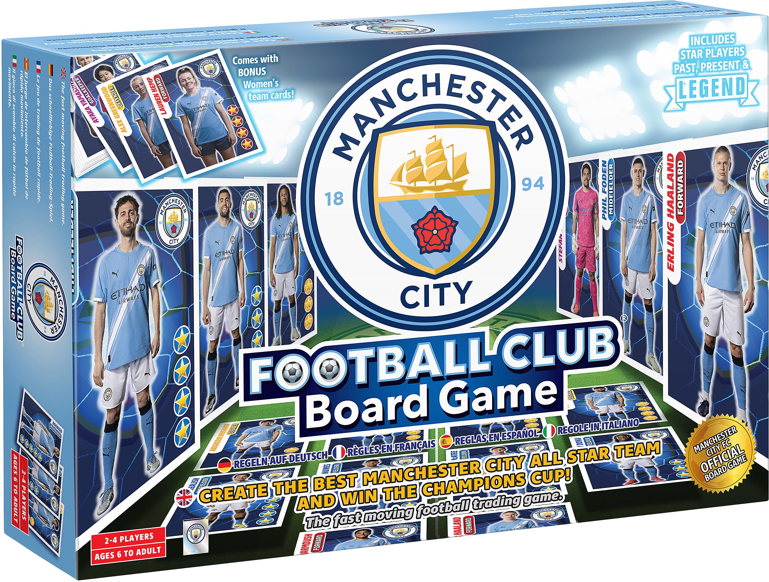 Official Manchester City Football Club Board Game for 1 Player, Ages 14+
