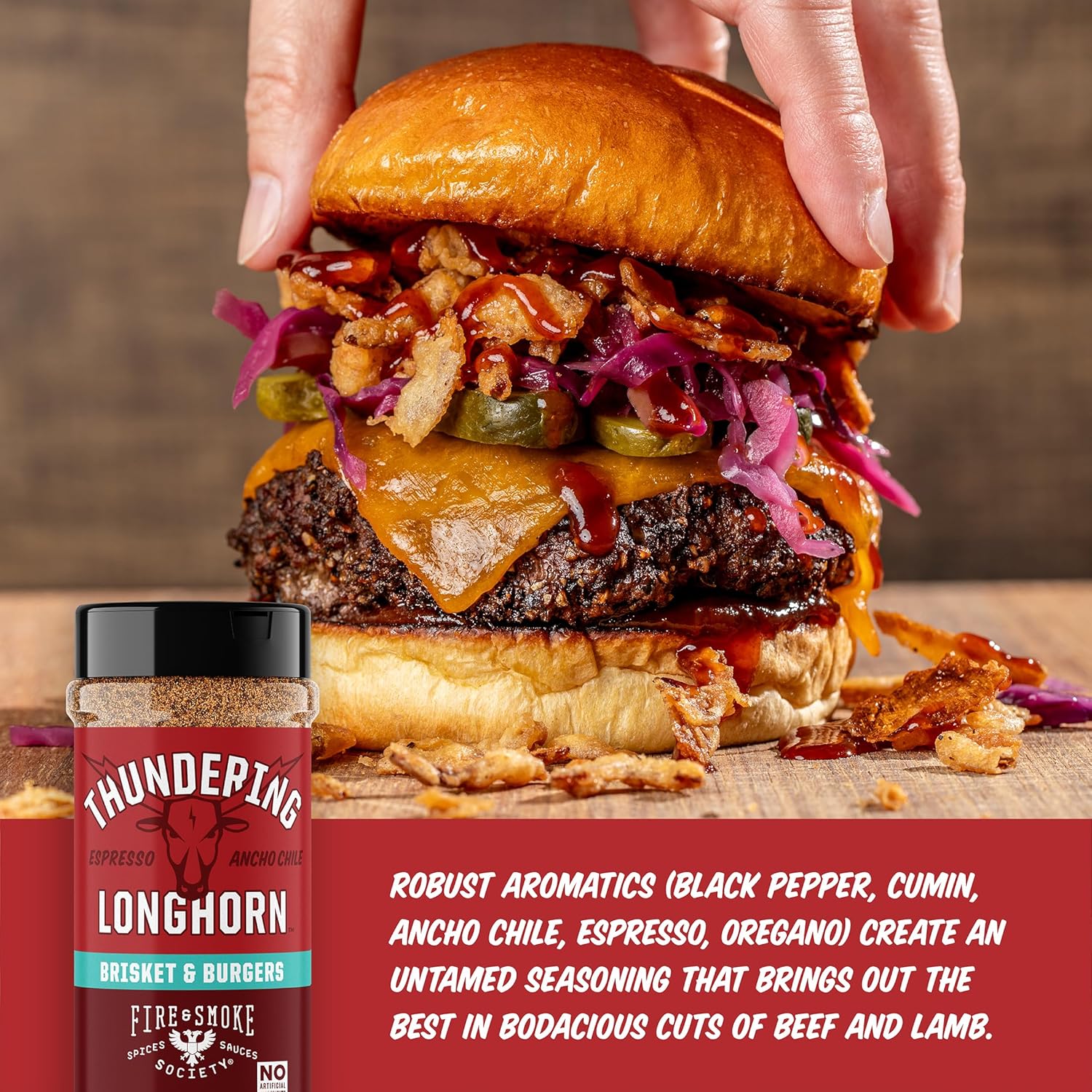 Fire & Smoke Society Flavor Core Variety Pack | BBQ Rubs and BBQ Seasonings for Smoking and Grilling | Father's Day Gifts for Dad | Large Spices Set (4-Pack) - Image 6