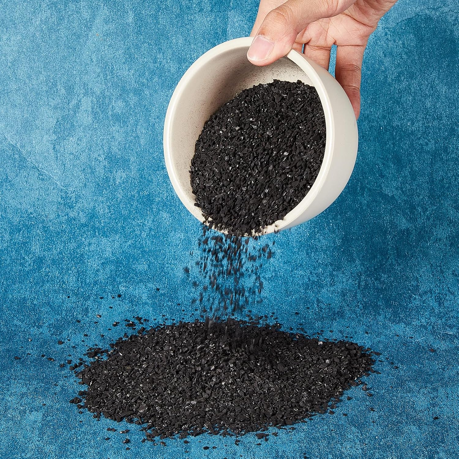 Timgle Bulk Water Air Filter Activated Charcoal Coconut Hull Granular Activated Carbon 10-18 Mesh Water Distiller Charcoal Filters Media for Filtration(30 Lbs)