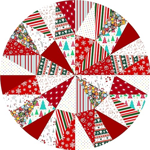 Miniatura 2 de M YESCUSTOM Falda de Árbol de Navidad de 36" A Cuadros de Búfalo Tapete de Árbol Copos de Nieve Rojo Caramelo Santa Falda de Árbol Adornos Rústicos