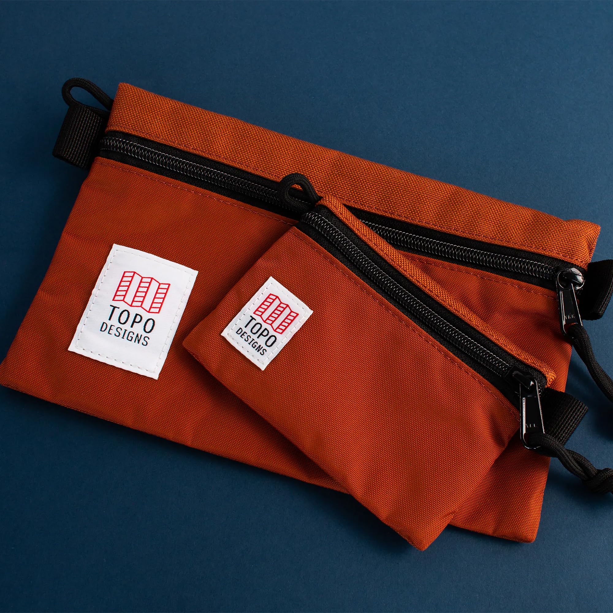 Topo Designs Zubehörtaschen-Set, Navy/Navy, 3 Piece Bundle, Zubehörtaschen-Set
