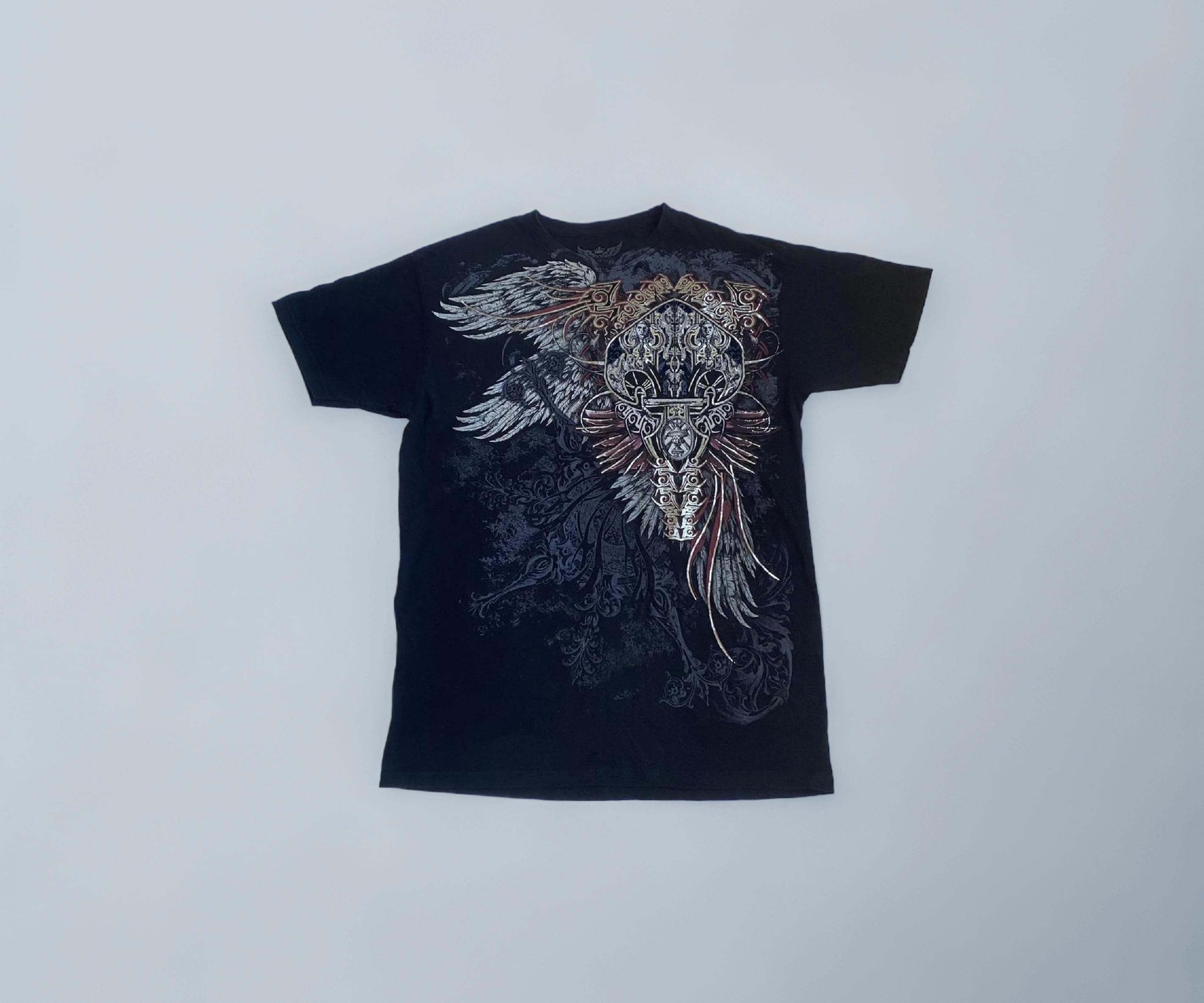 Grunge Graphic Tees for Women Y2k Vintage Gothic T Shirt Teen Girls Aesthetic Emo Baggy Tops 2000s Alternative Clothes