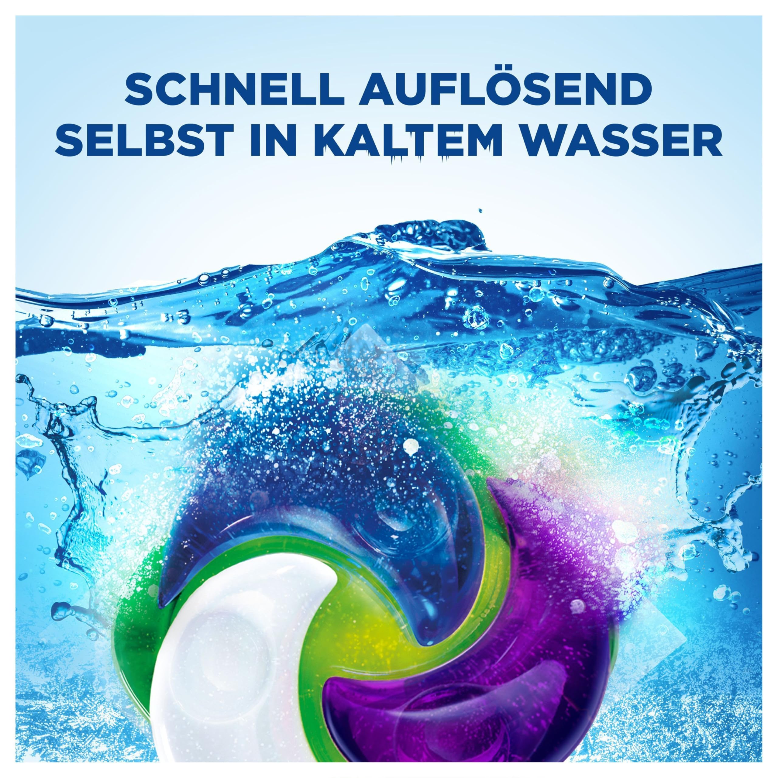 Ariel Max Power PODS, Flüssigwaschmittelkapseln 66 Wäschen, Color+, Mit 3 integrierten Waschzusätzen