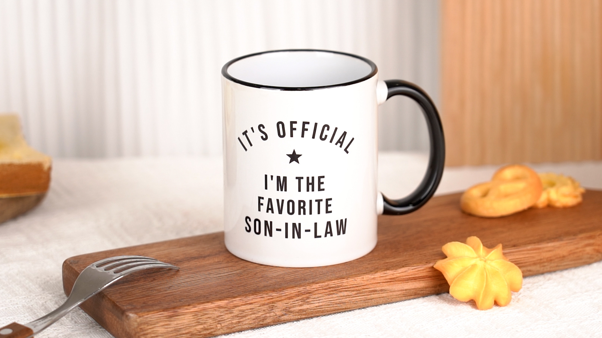 Taza divertida Favorito Yerno 11oz Cerámica blanca miniatura 7