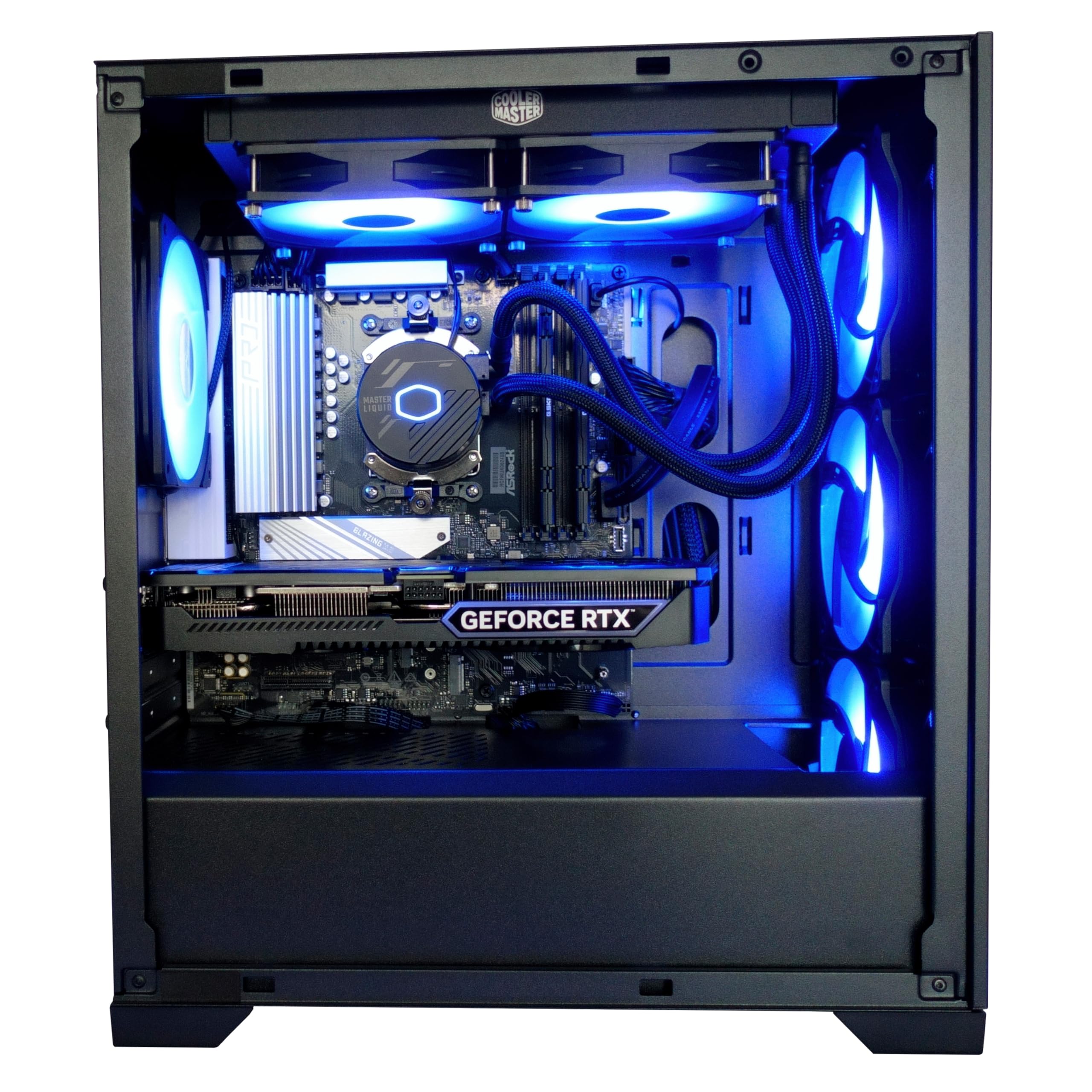Gaming PC AMD Ryzen 7 9800X3D bis 5,2 GHz Turbo 64GB DDR5-6000MHz 4TB M.2 SSD Nvidia RTX 5070 Ti 16GB GDDR7 Wi-Fi 7 240mm Wasserkühlung Windows 11 Pro einstellbare RGB-Beleuchtung
