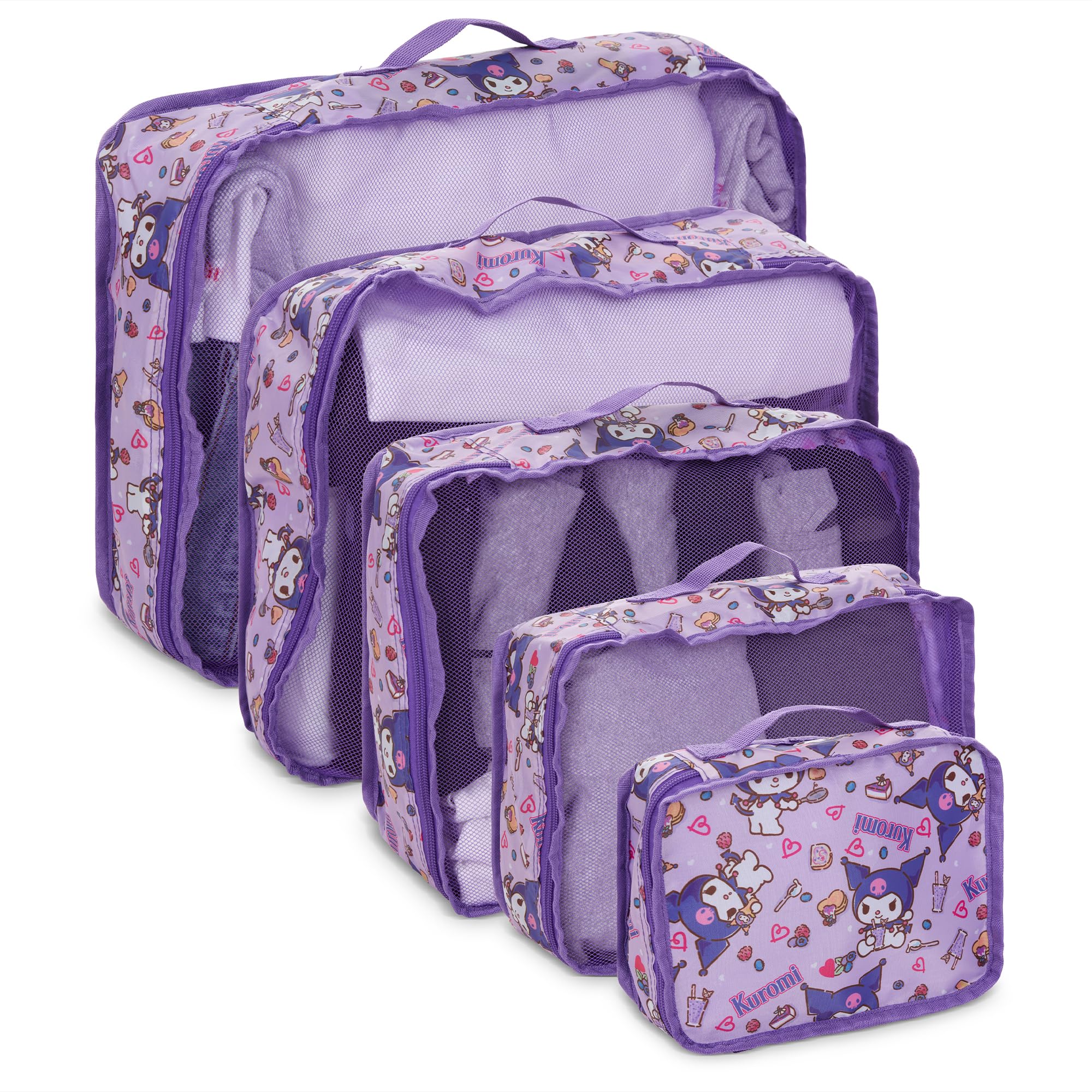 Amazon.com: Sanrio's Hello Kitty Packing Cubes - 5 Piece Packing