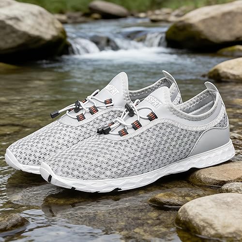 Miniatura 3 de DOUSSPRT - Zapatos acuáticos para hombre, de secado rápido, deportivos