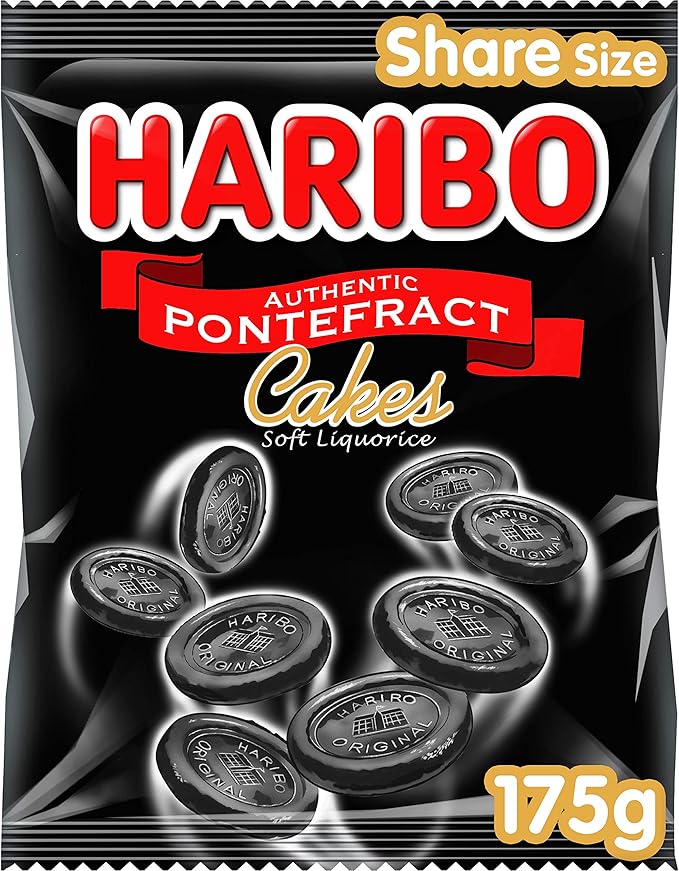 Haribo Pontefract Cakes Soft Liquorice Sweets, 175g Amazon.co.uk Grocery