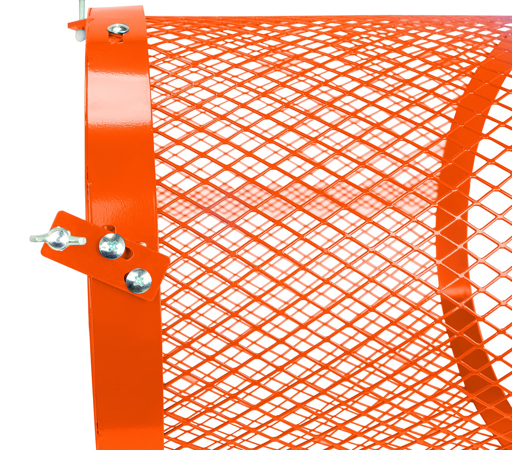 IXES Siebtrommel für Betonmischer (76 Liter Volumen, 46 cm Durchmesser, Universalhalterung für Mischer mit gebördelten Rand) 7908401701 orange
