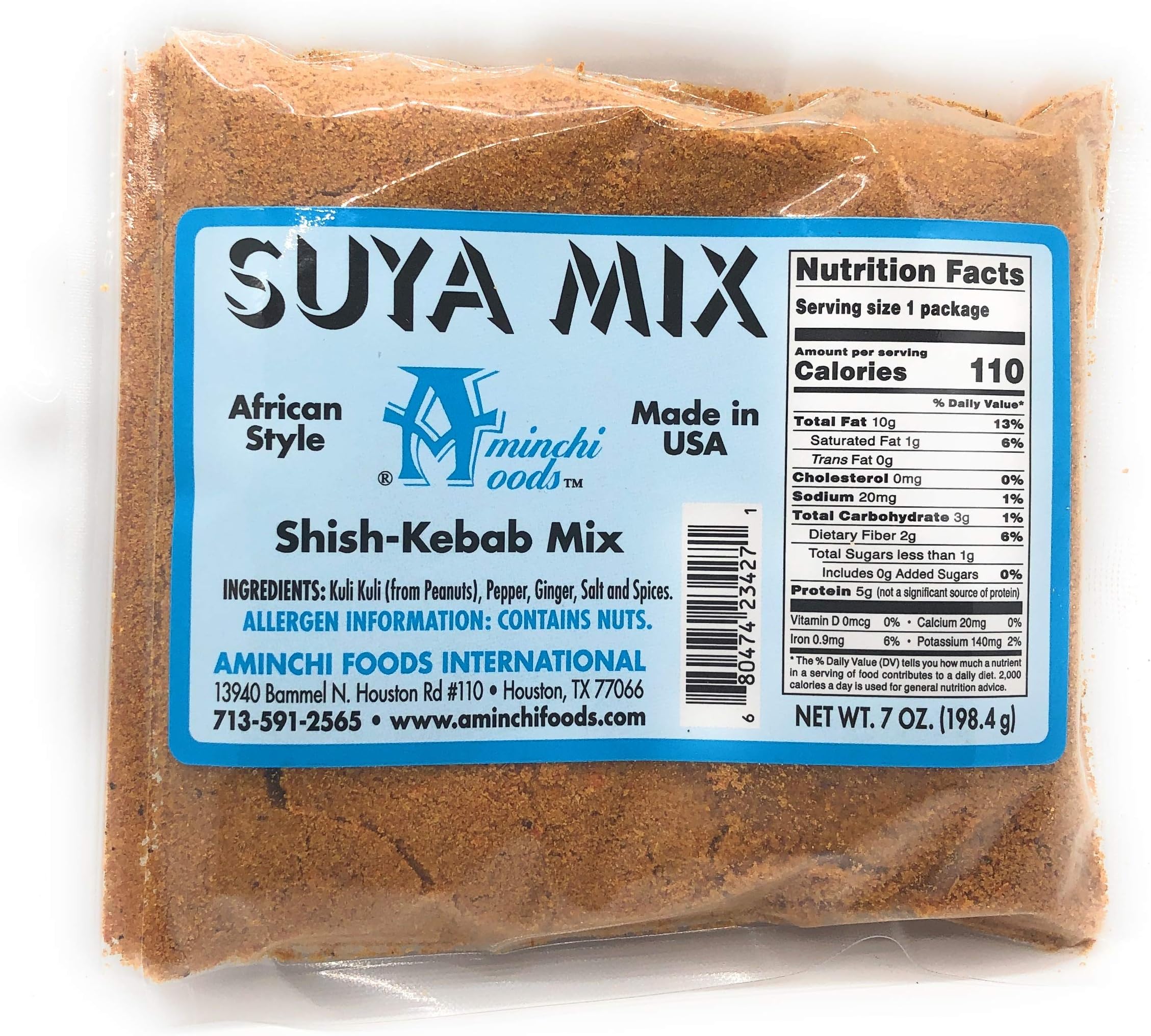 Suya Seasoning - Steak and Beef Seasoning for Grilling -Spicy Powder Sweet Flavor Chicken Seasoning Blend Nigerian Pepper - 6oz