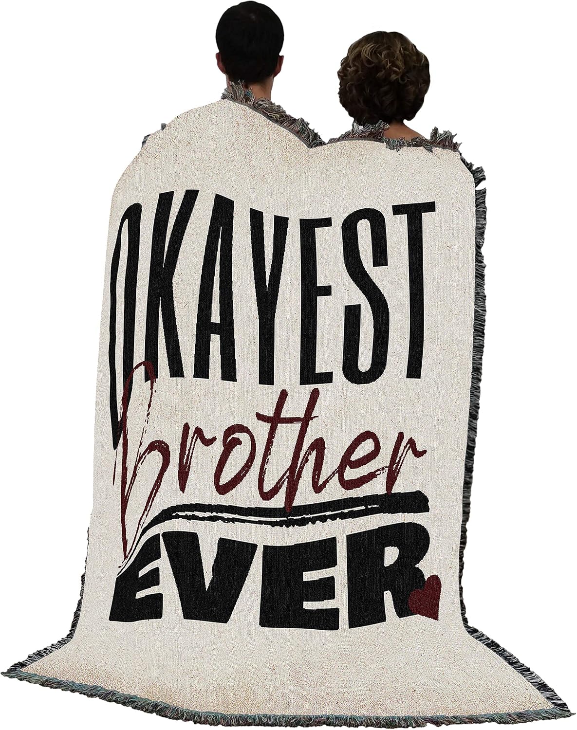 Pure Country Weavers Okayest Brother Ever Blanket - Gift Tapestry Throw Woven from Cotton - Made in the USA (72x54)