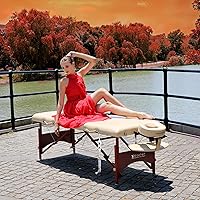Vista 7 de Master Massage Vista Therma Top - Mesa de masaje portátil, color crema, 28 pulgadas Therma Top