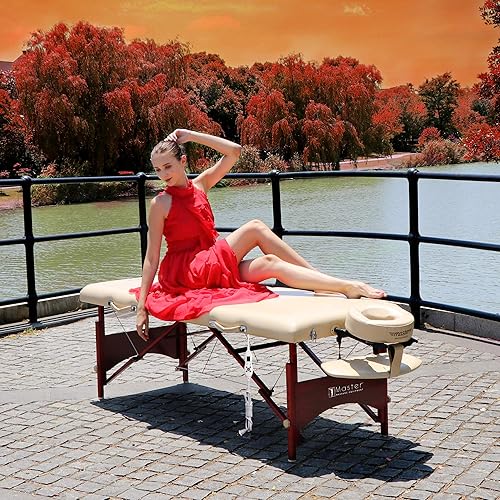 Miniatura 7 de Master Massage Vista Therma Top - Mesa de masaje portátil, color crema, 28 pulgadas Therma Top