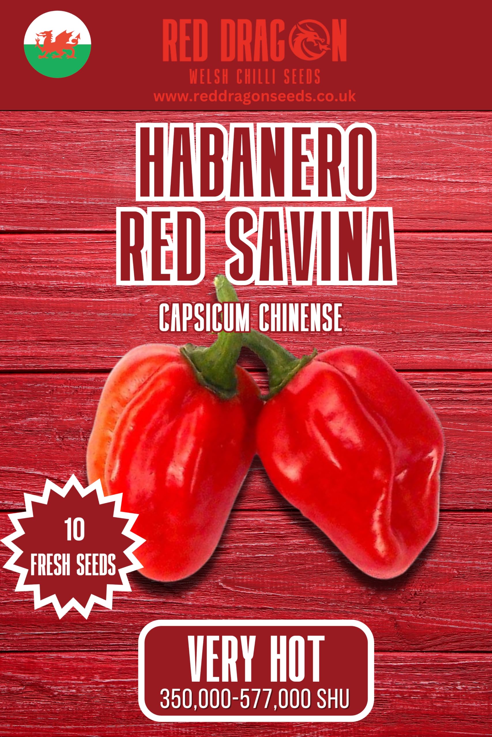 Habanero Red Savina Chilli Seeds - Habanero Red Savina Pepper Seeds