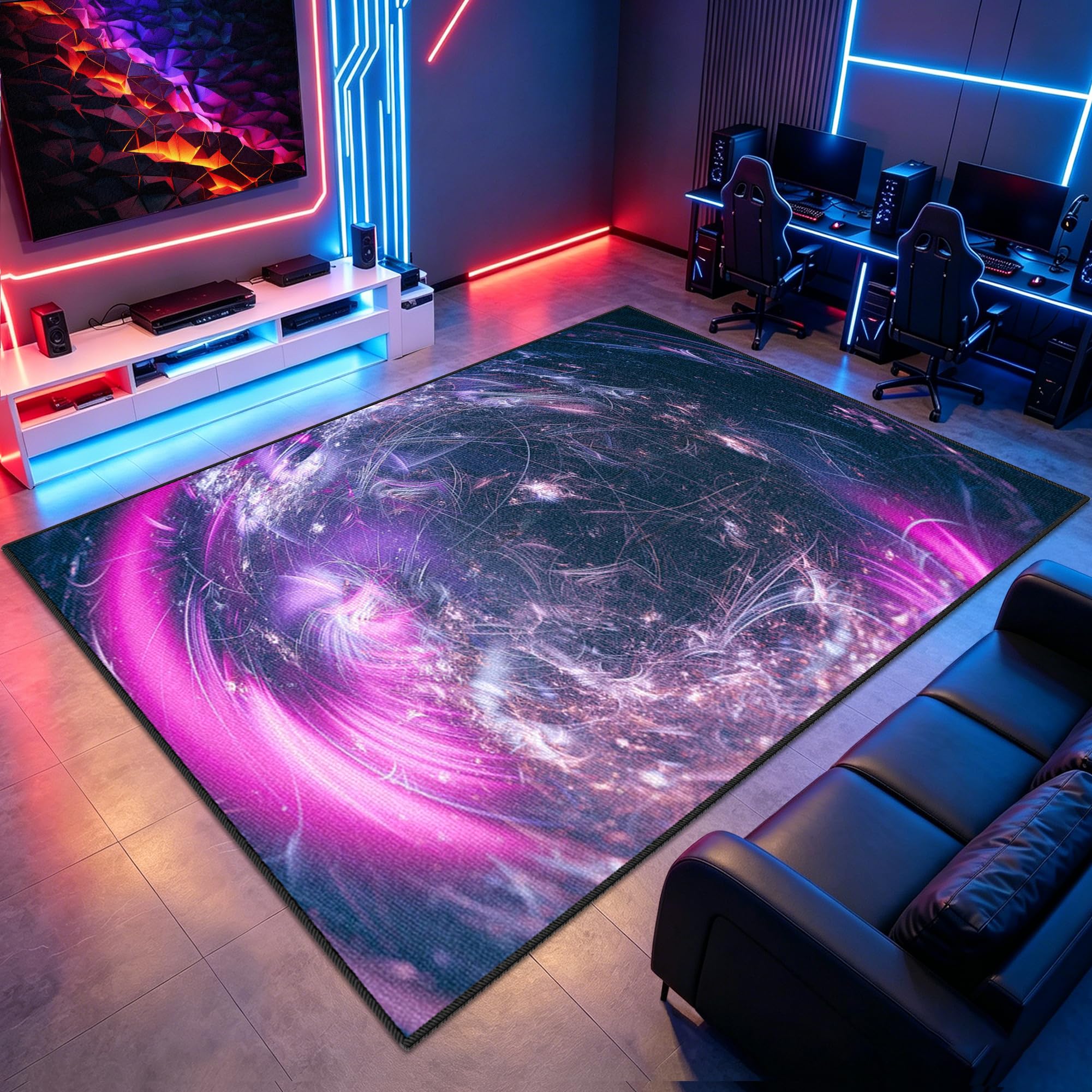 Tapis de jeu antidérapant 200 x 260 cm lavable résolvant le bruit dans la salle de jeux