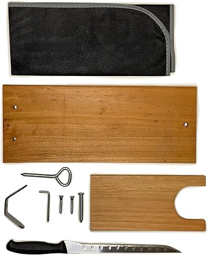 Miniatura 2 de JAMON STAND KIT España - Soporte para Jamón Ibérico Español y Prosciutto Italiano - INCLUIDO: Base de cuchillo y tapa - Hermoso soporte de cocina