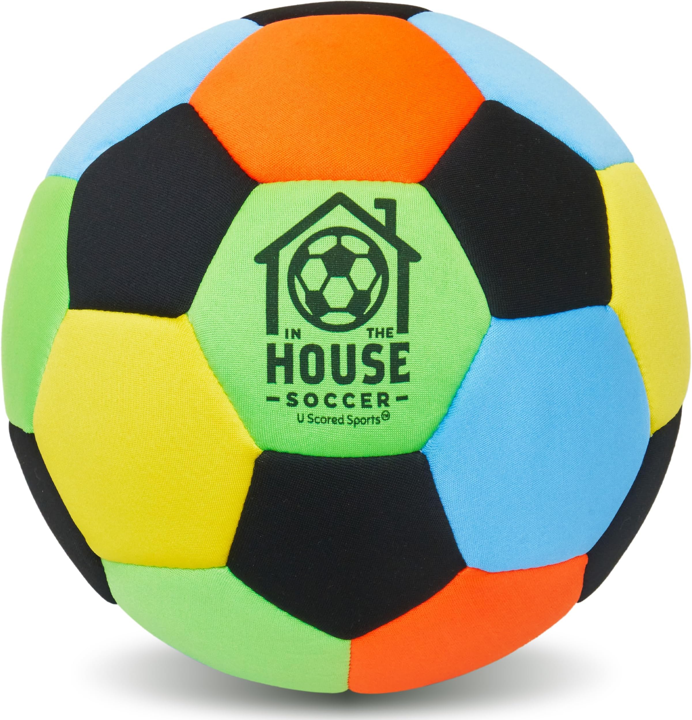 in The House Soccer Ball - Indoor Size 4 Padded Soccer Ball for Girls (Ages 3+), Boys (Ages 3+) & Adults - Bring Soccer Practice Home - Perfect for Juggling - Gift for Soccer Player