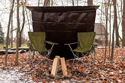 Miniatura 8 de Whiteduck - Lona de poliéster de alta resistencia color marrón de 16 mil, impermeable, resistente a los rayos UV, a prueba de desgarros y roturas