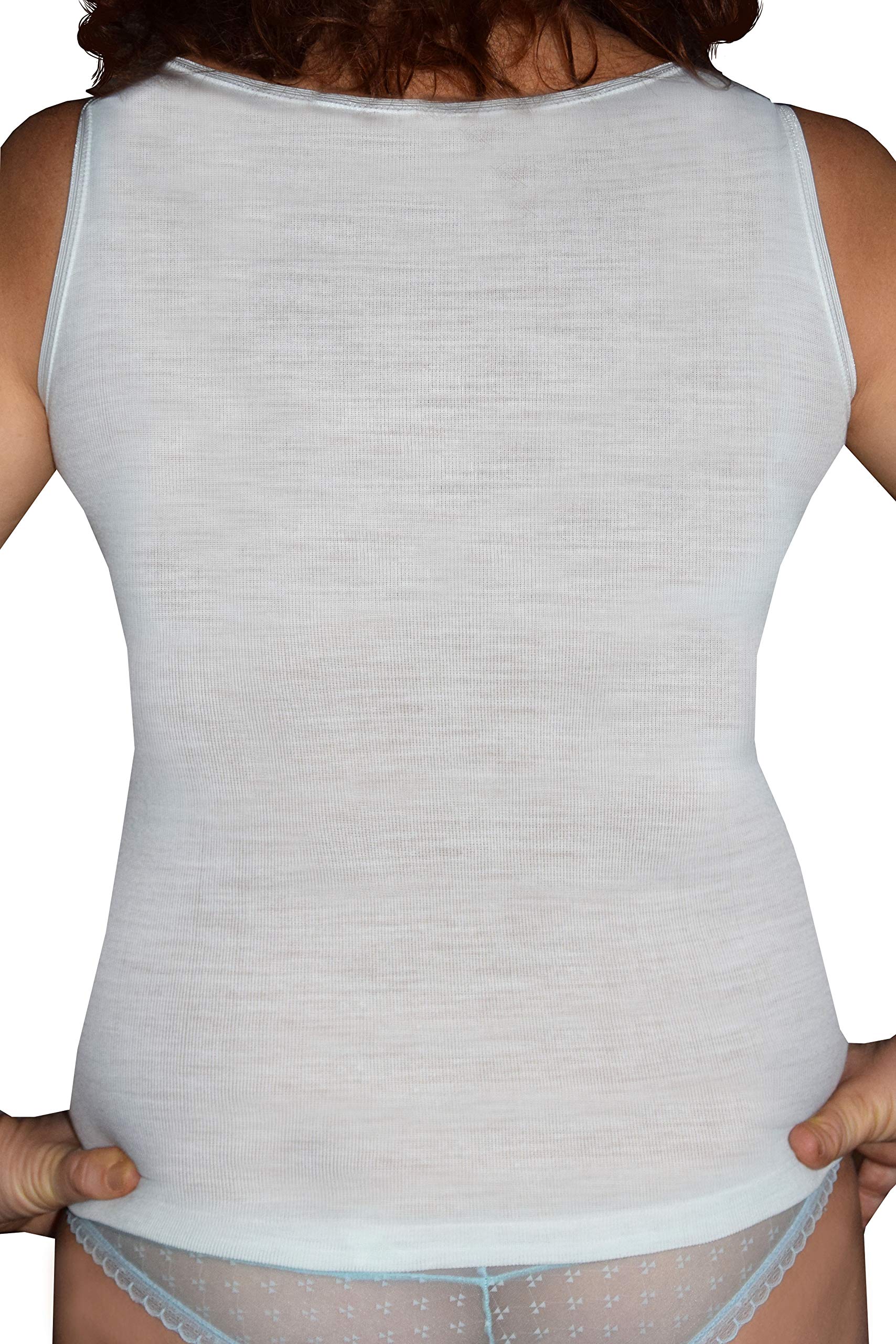 Chaleco Camiseta de Tirantes Finos Ligeramente Entallada para Mujer Pack de 2
