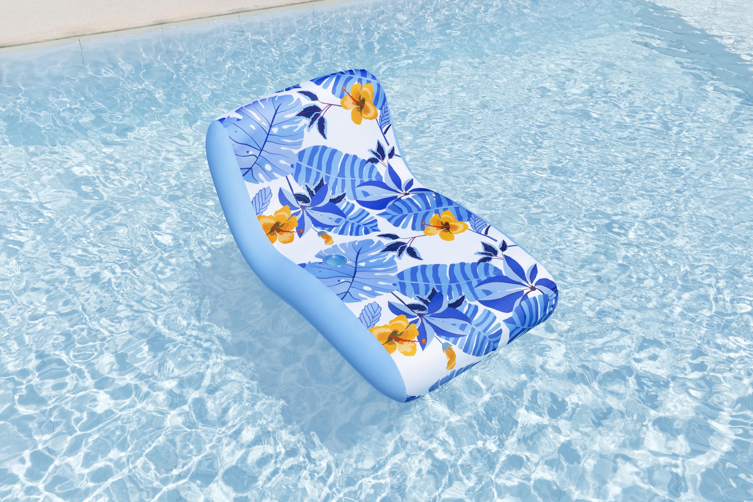Bestway Poolliege Blissfull Drifter mit Textilbezug 176 x 107 cm
